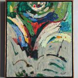 Midcentury abstract composition by Dutch artist Rien Goené (1929 – 2013)