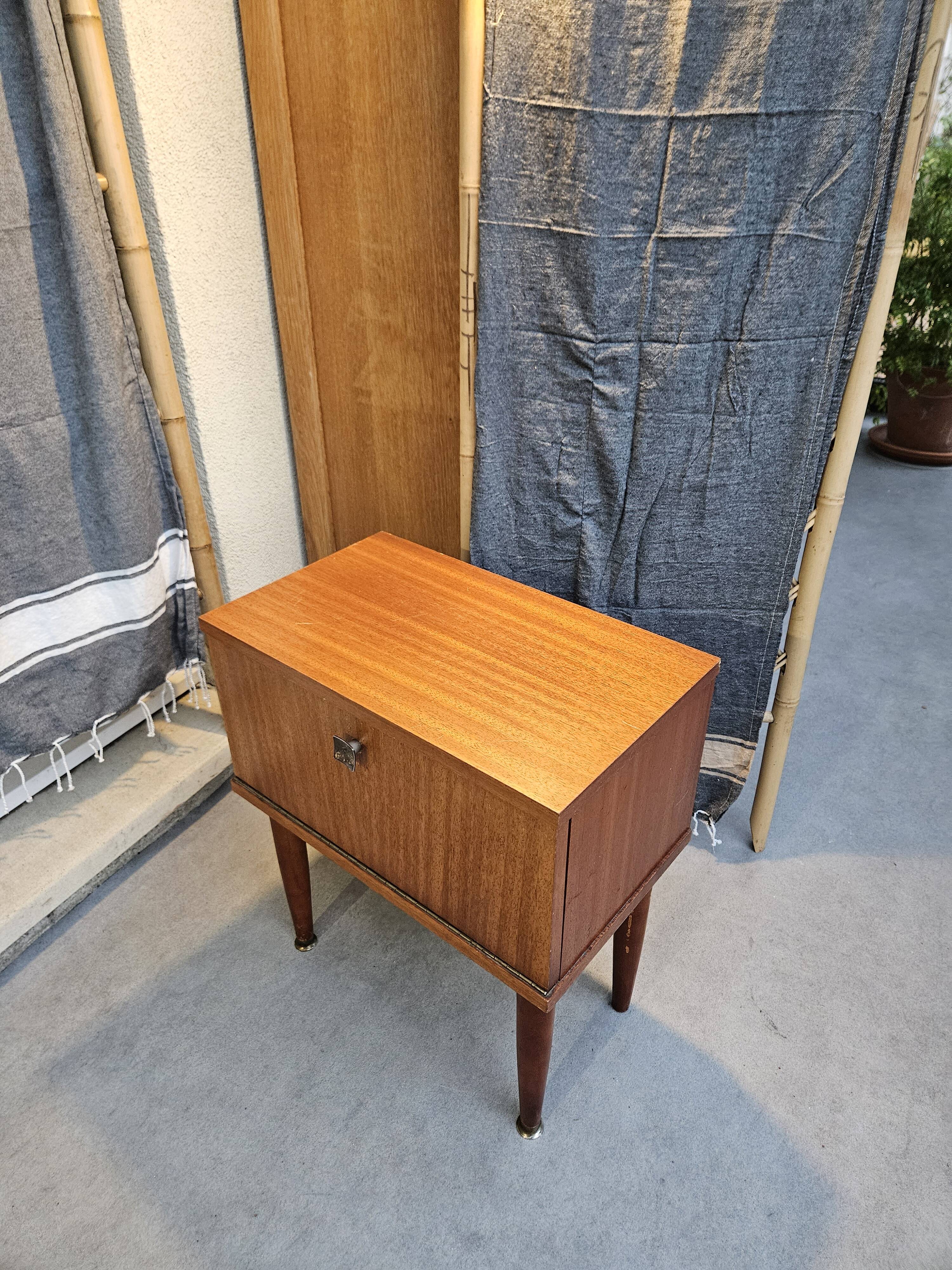 Scandinavian style bedside table 1960