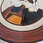 Plat HB Quimper "Couple breton"