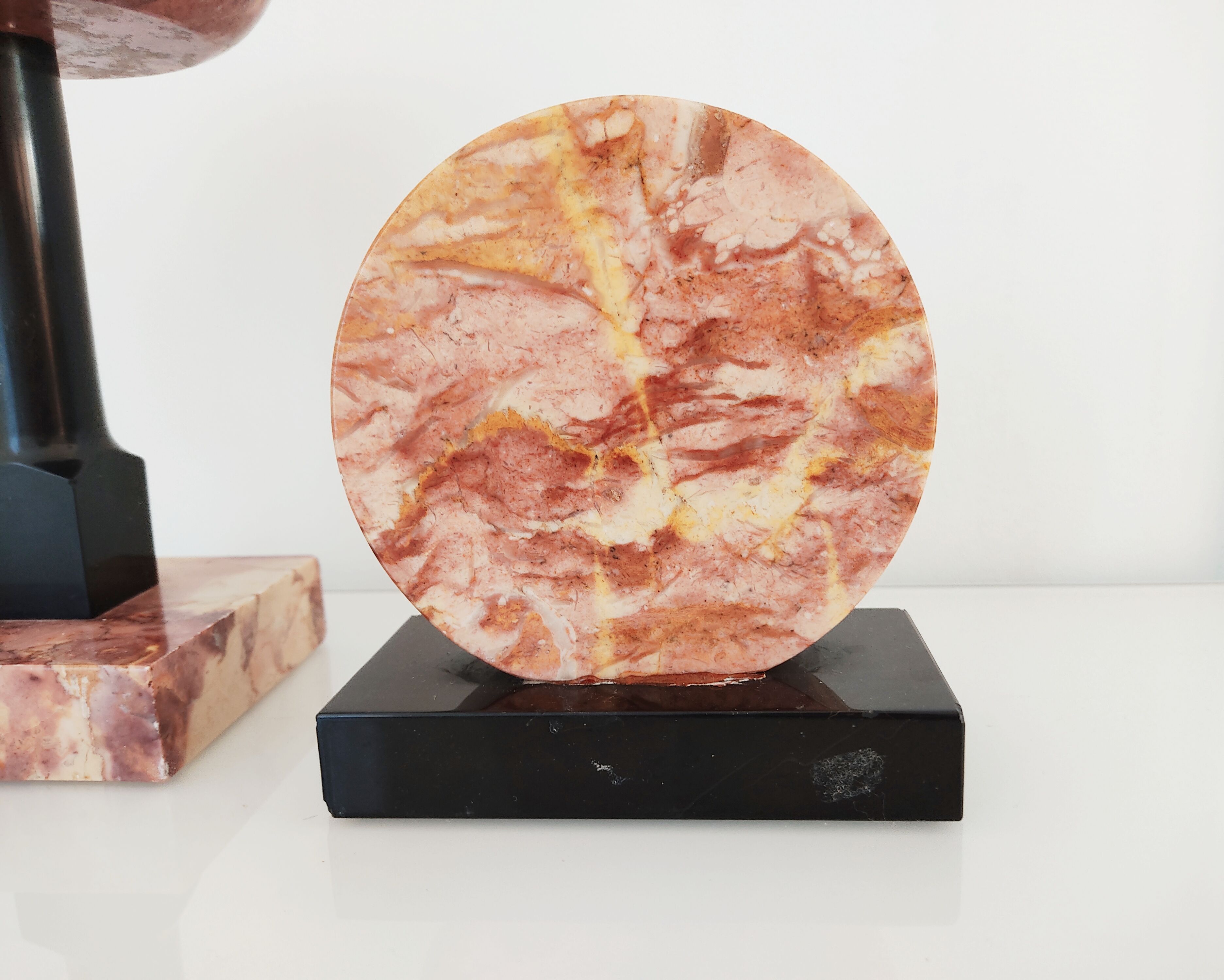 Cut and paperweight art deco marble