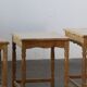 Vintage 1970s set of 3 Nesting / Stacking Oak Tables, style of Henning Kjær