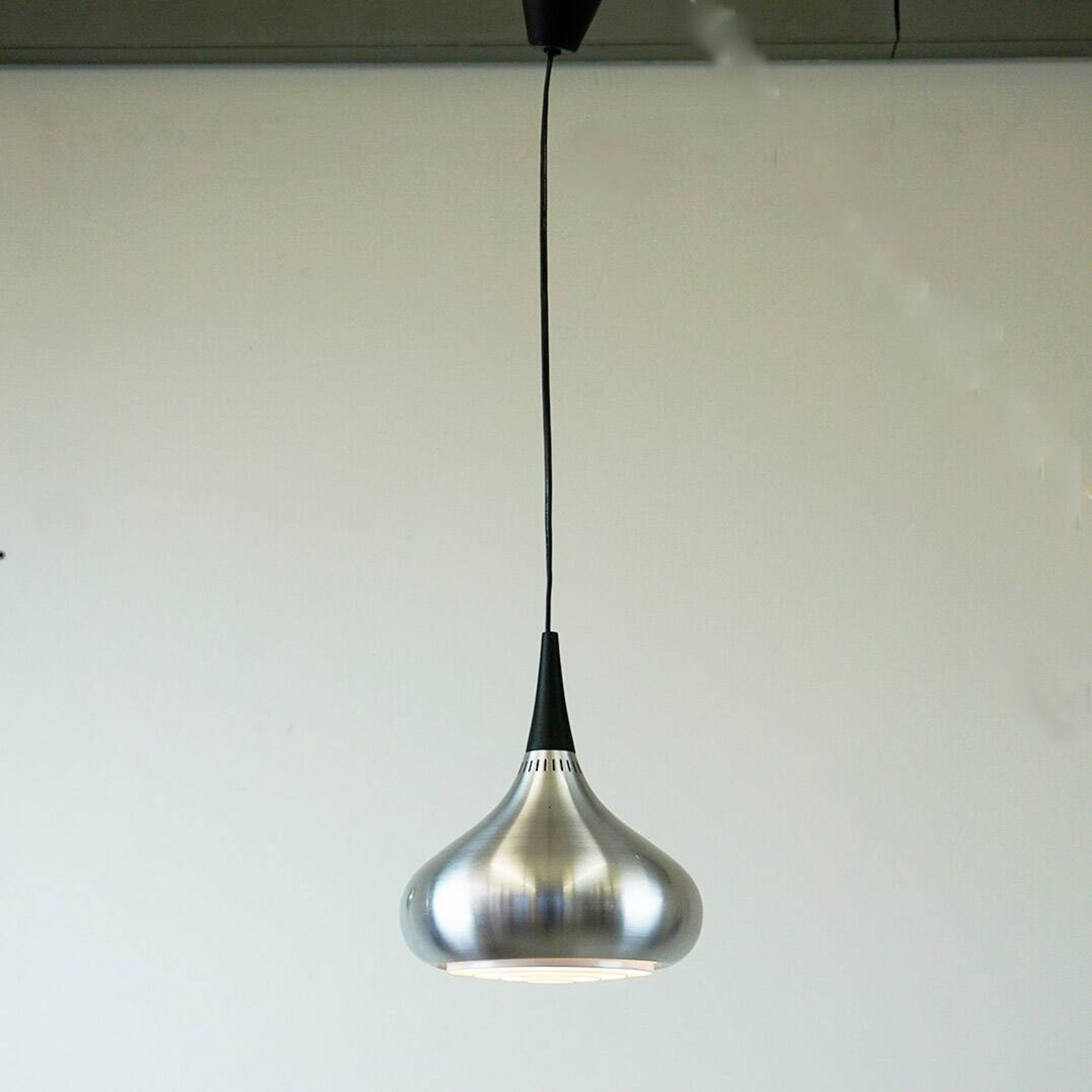 Silver suspension light Orient by Jo Hammerborg for Fog and Morup, Denmark