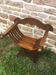 Dagobert armchair or folding curule in walnut
