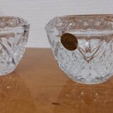 Set of Cristal D'Arques Fontenay candle holders