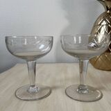Old champagne glasses