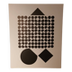 Sérigraphie Victor Vasarely - "Corpusculaire" - Art & Science / Struct