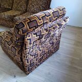 Set vintage sofa bed and 2 armchairs