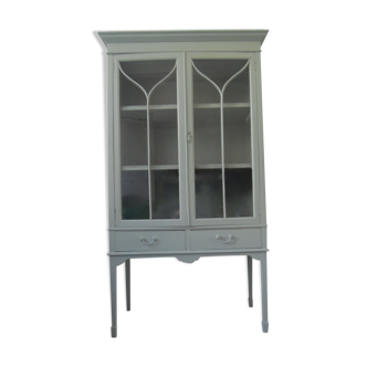 Gray green cupboard