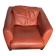 Roche Bobois armchair in mandarin colour.