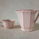 Art Deco milk jug and iron cup