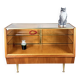 Vitrine vintage sur pieds dorés