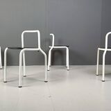 Chaises de salle à manger postmodernes de Pietro Arosio pour Airon, 1980
