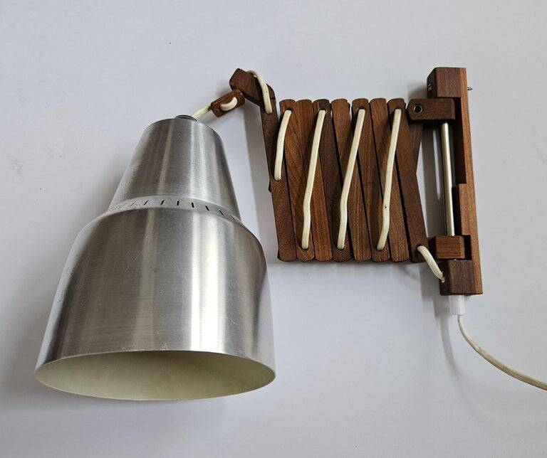 Mid-century wall scissors lamp, Sweden, 1960s