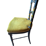 Napoleon III Neo-Gothic "Troubadour" Chair - Polychrome Decor 19th Century