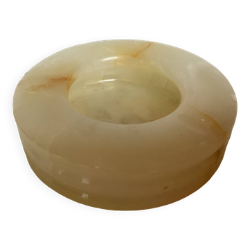 Cendrier rond en albâtre