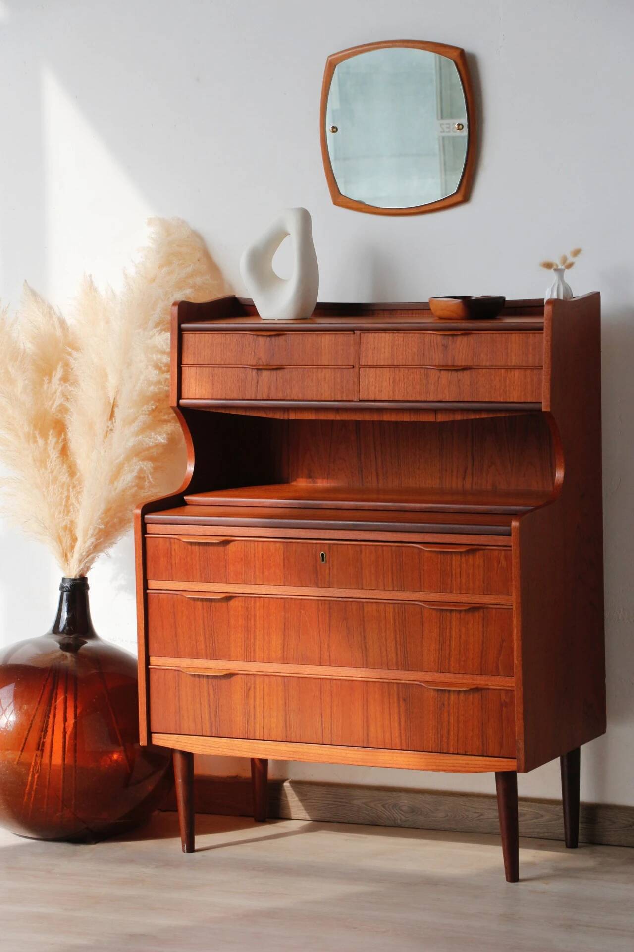 Danish teak secretary from the 1960s | Scandinavian design