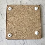 Formica flat bottom and golden border 70s