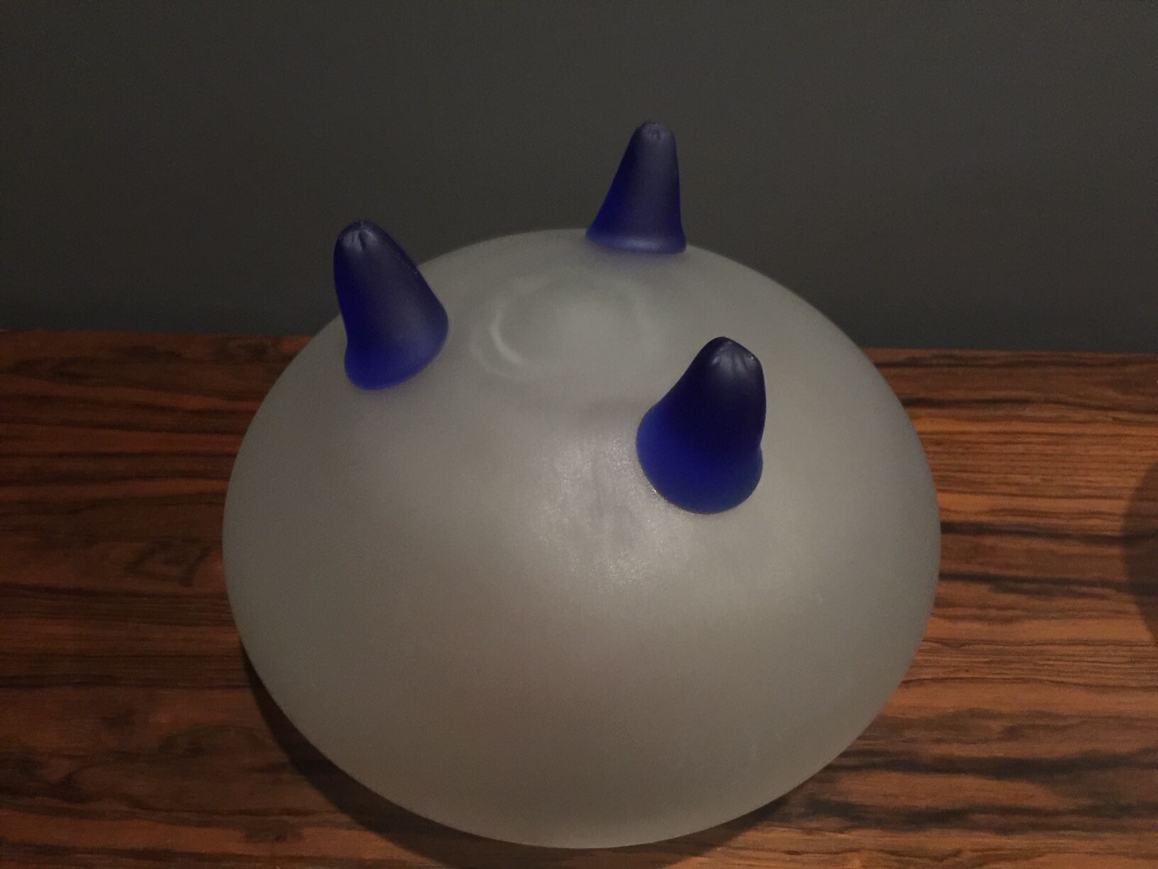 large opalescent glass vase