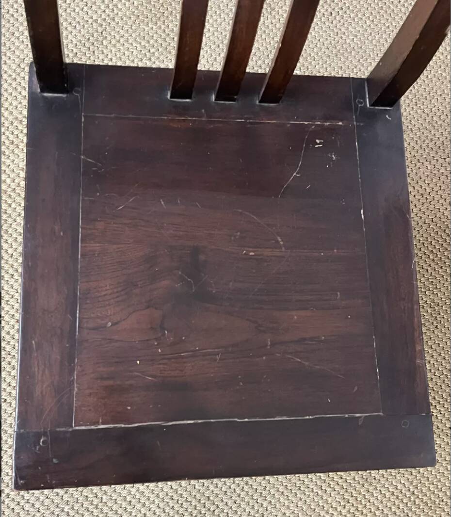 Set of 6 Mahogany wooden chairs