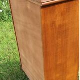 Mahogany and marble chest of drawers or chiffonier