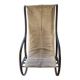 Fauteuil en fer forge et peau