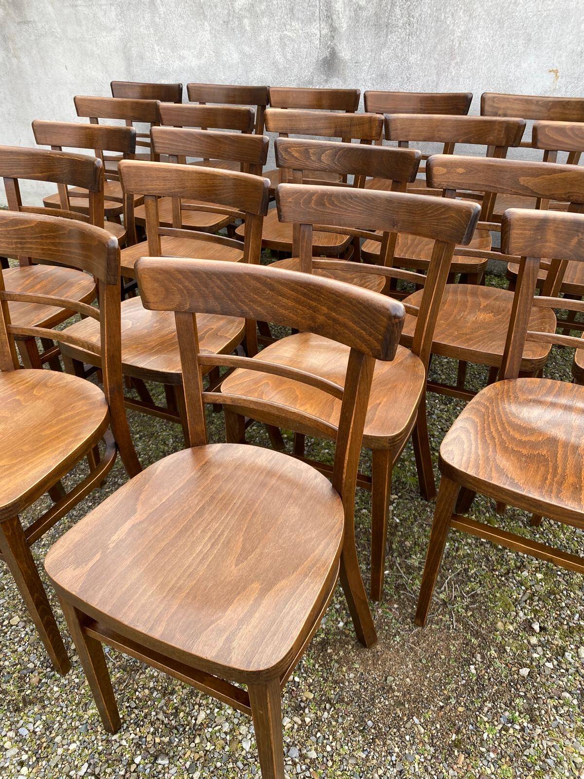 Set of 24 bistro chairs