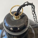 Old industrial suspension enamelled 40 cm