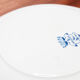 Longwy iron earth flat plate, blue Lavoisier model