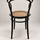 Thonet armchair in bent wood and caning – Czechoslovakia