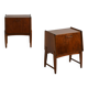 Tables de chevet en teck par A. Chr. Laursen, Danemark, années 1950.