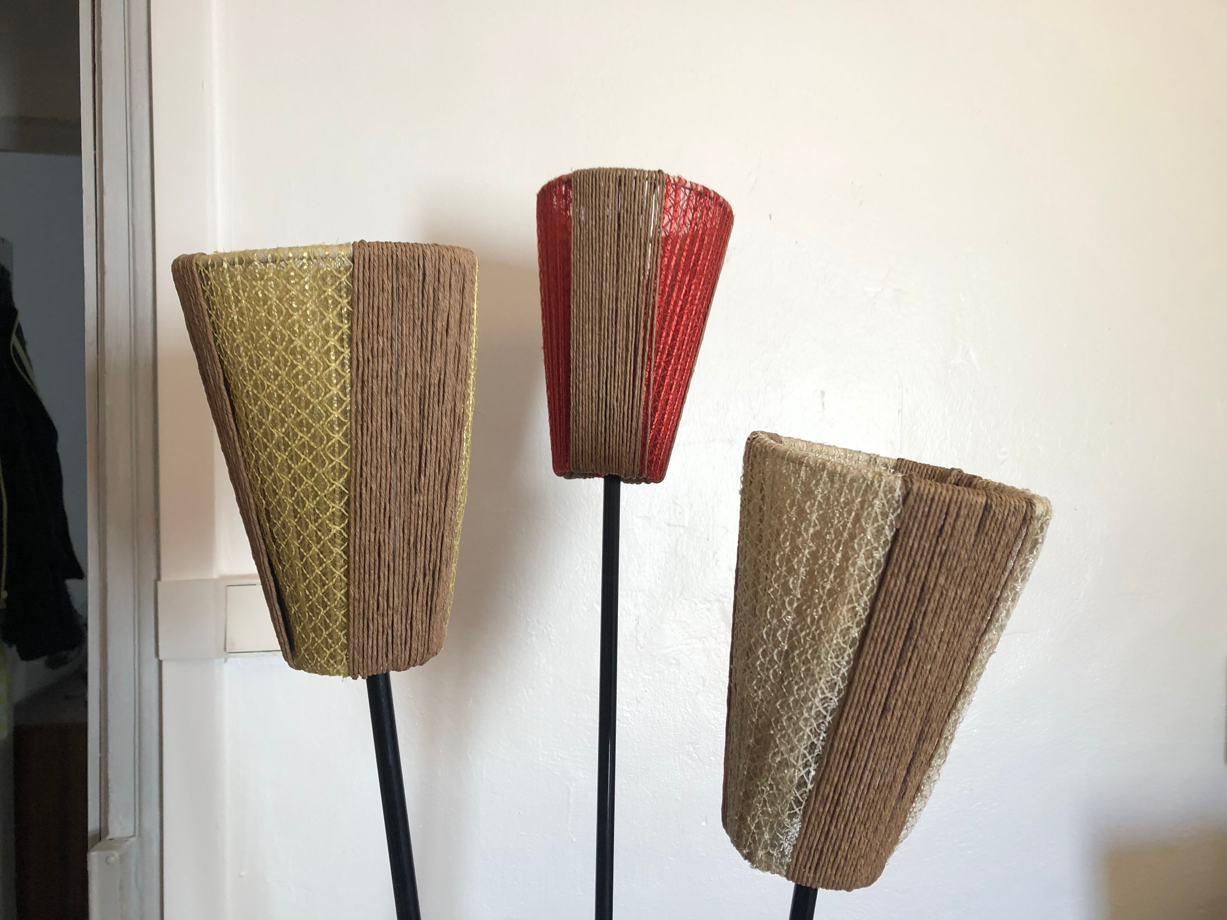 Vintage 3-arm tripod floor lamp 50s/60s