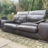 2 canapés cuir véritable fabrication italienne