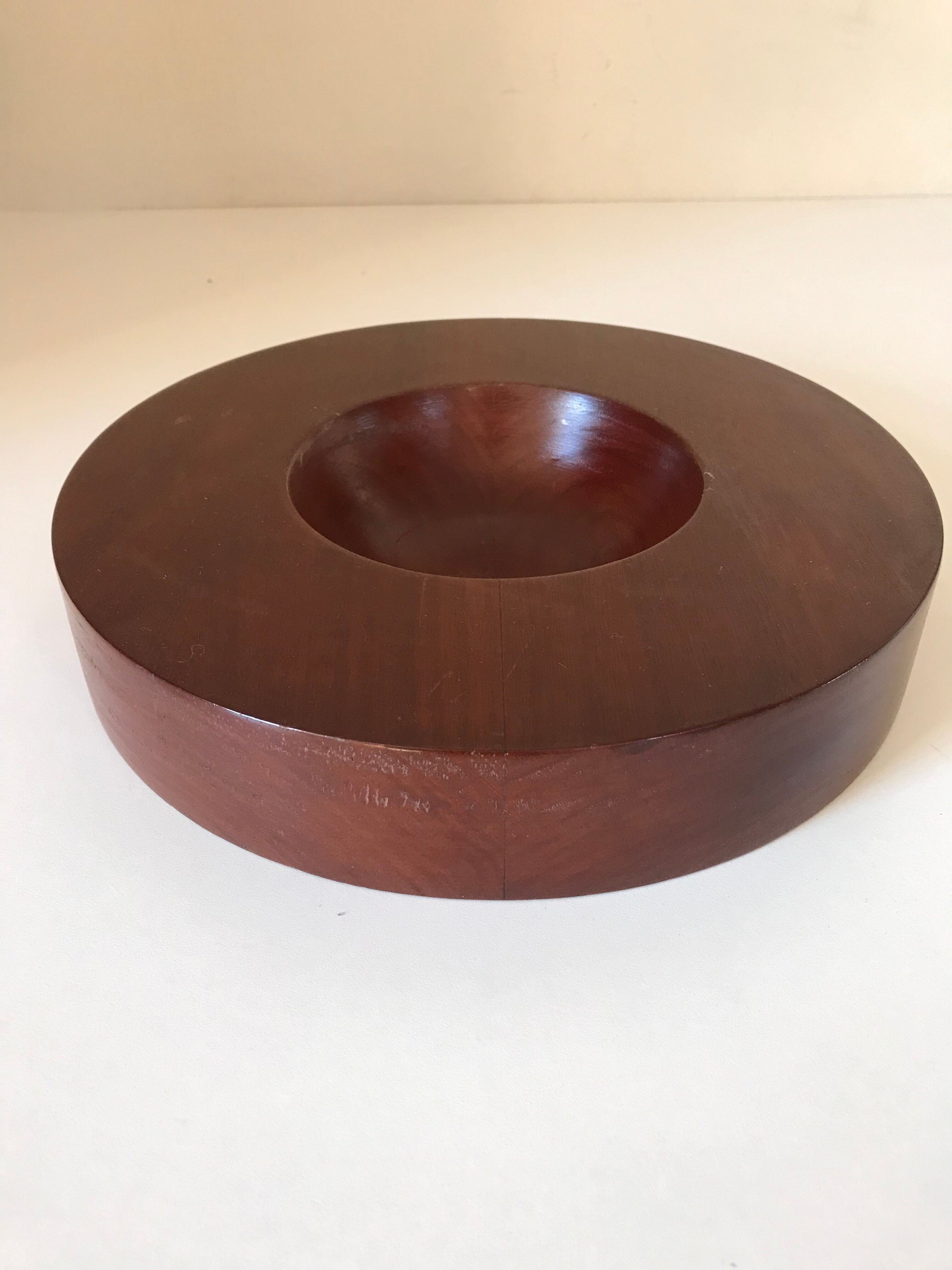 Empty vintage teak pocket 70s