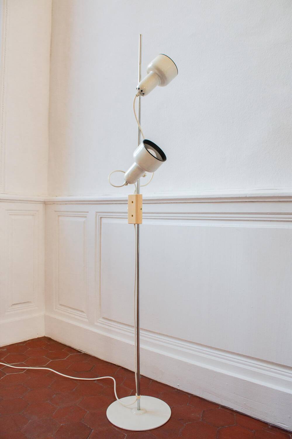 Lampadaire design italien 2 spots réglables