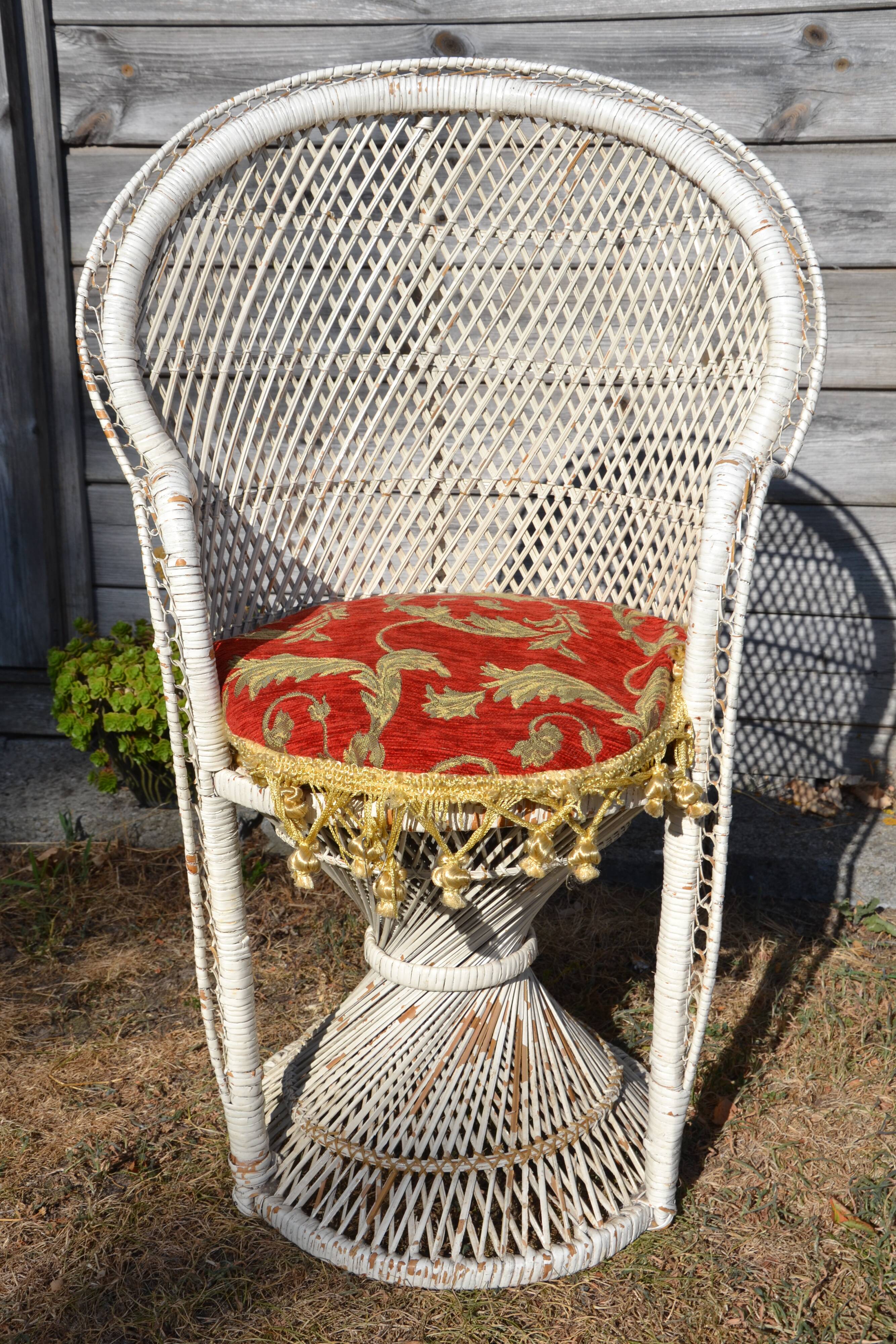 Chaise Emmanuelle en rotin enfant