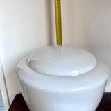 Large conical shaped glass globe with ceramic stand