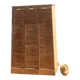Triple filing cabinet with curtain in raw oak