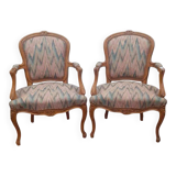 Louis XI style cabriolet armchair