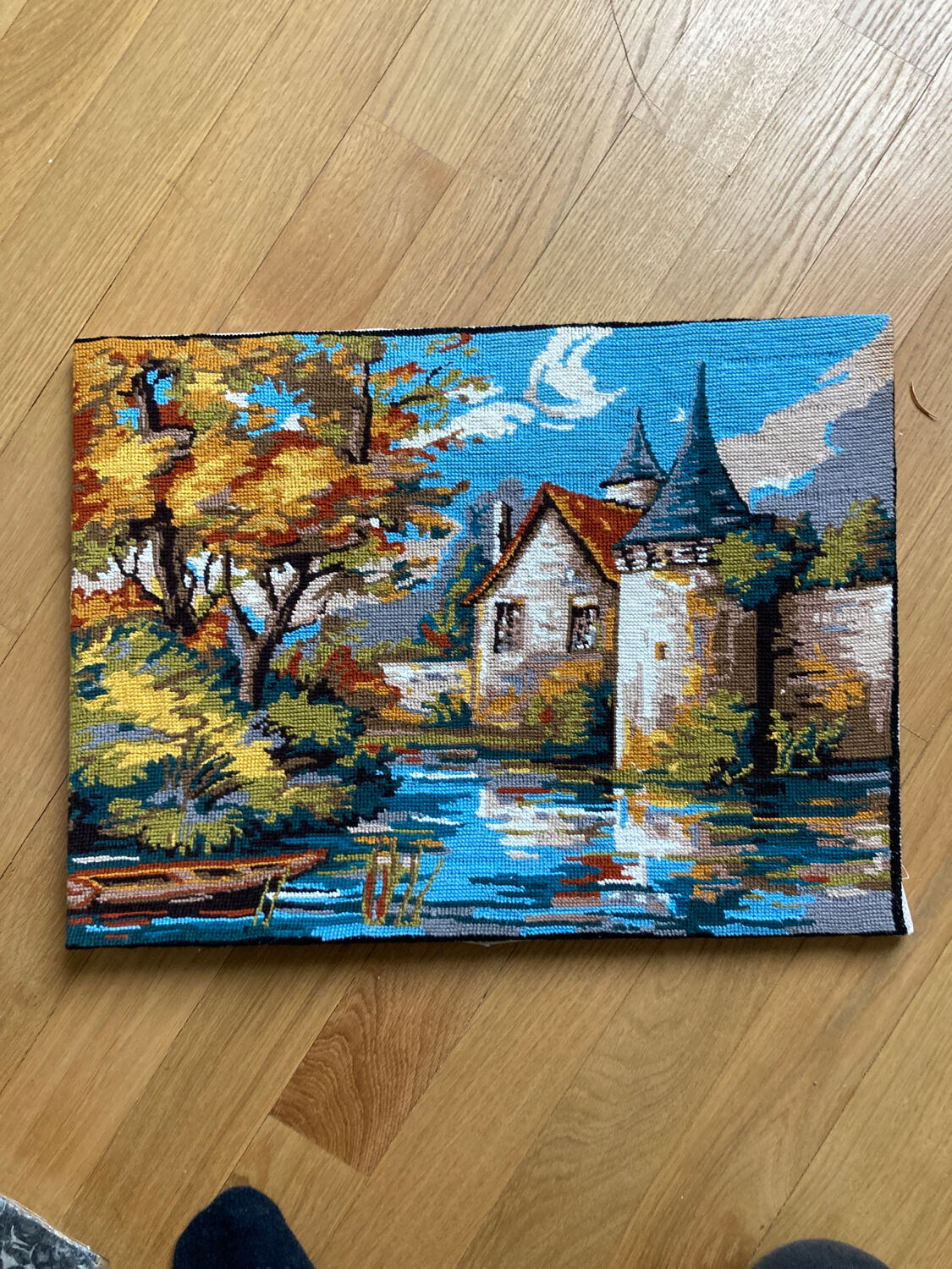Vintage canvas tapestry