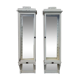 Paire de 2 anciennes petites vitrine en bois massif