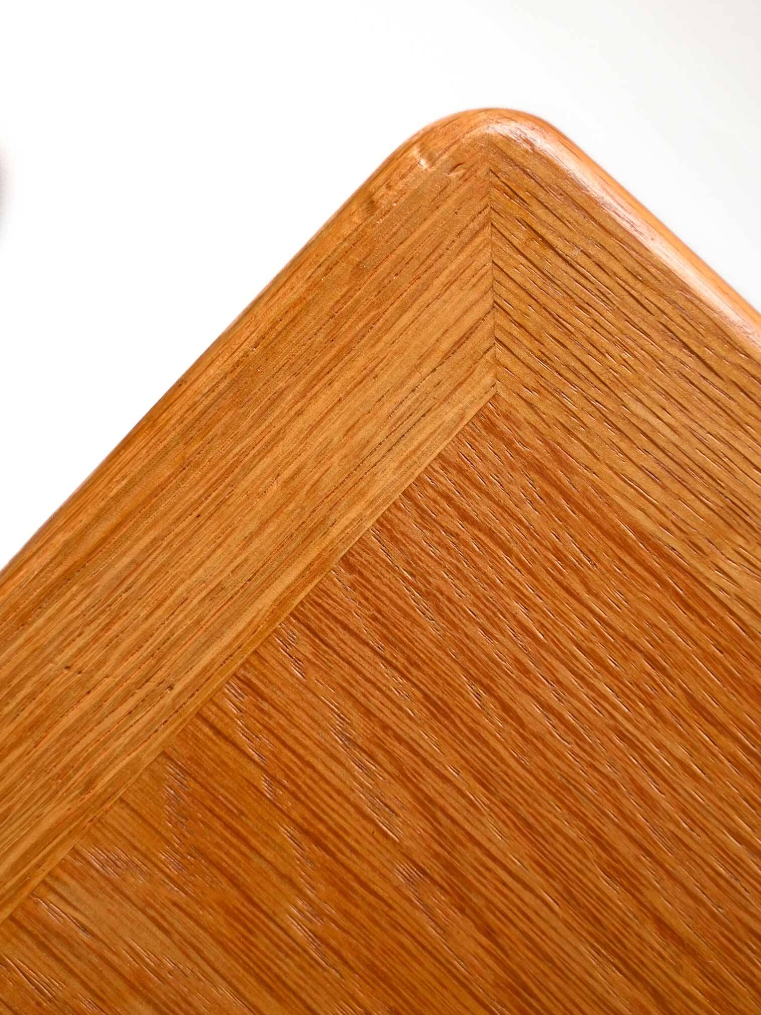 Pair of oak side tables