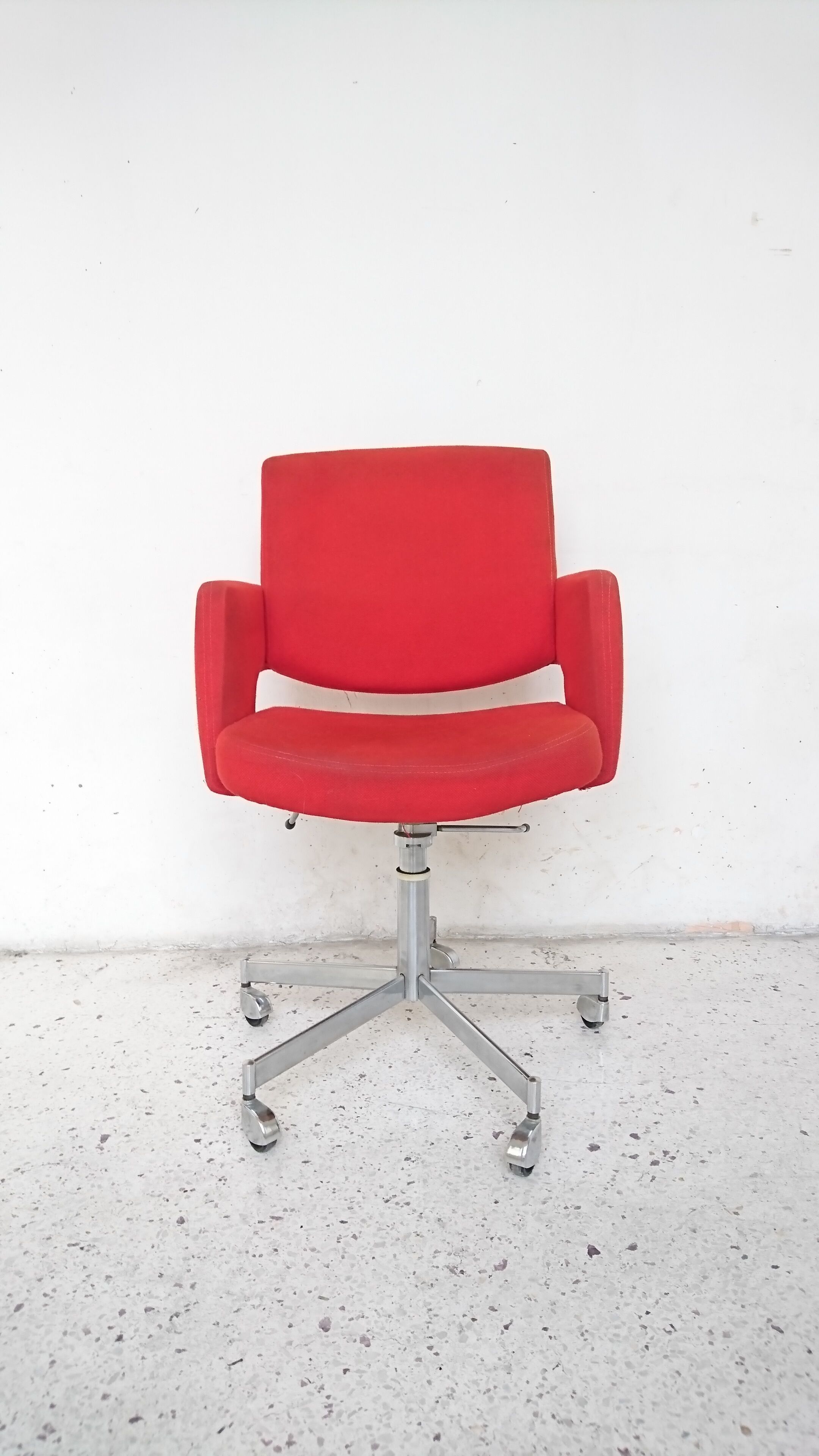 Red office armchair