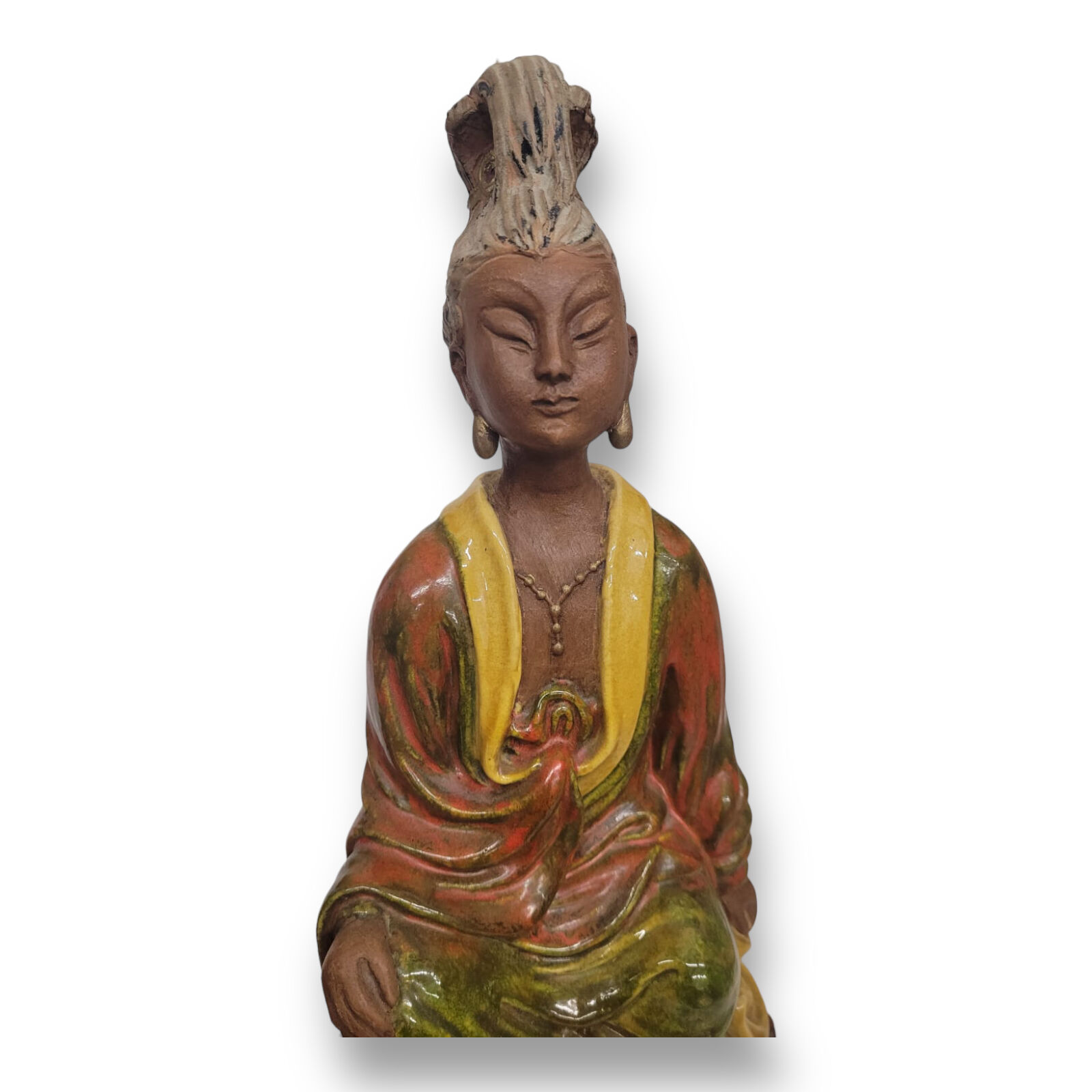 Statues asiatiques en terre cuite
