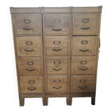 Old oak filing cabinet with drawers