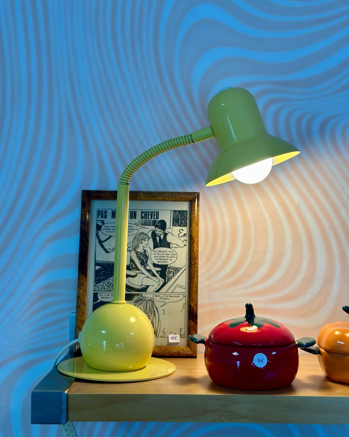 Yellow desk table lamp