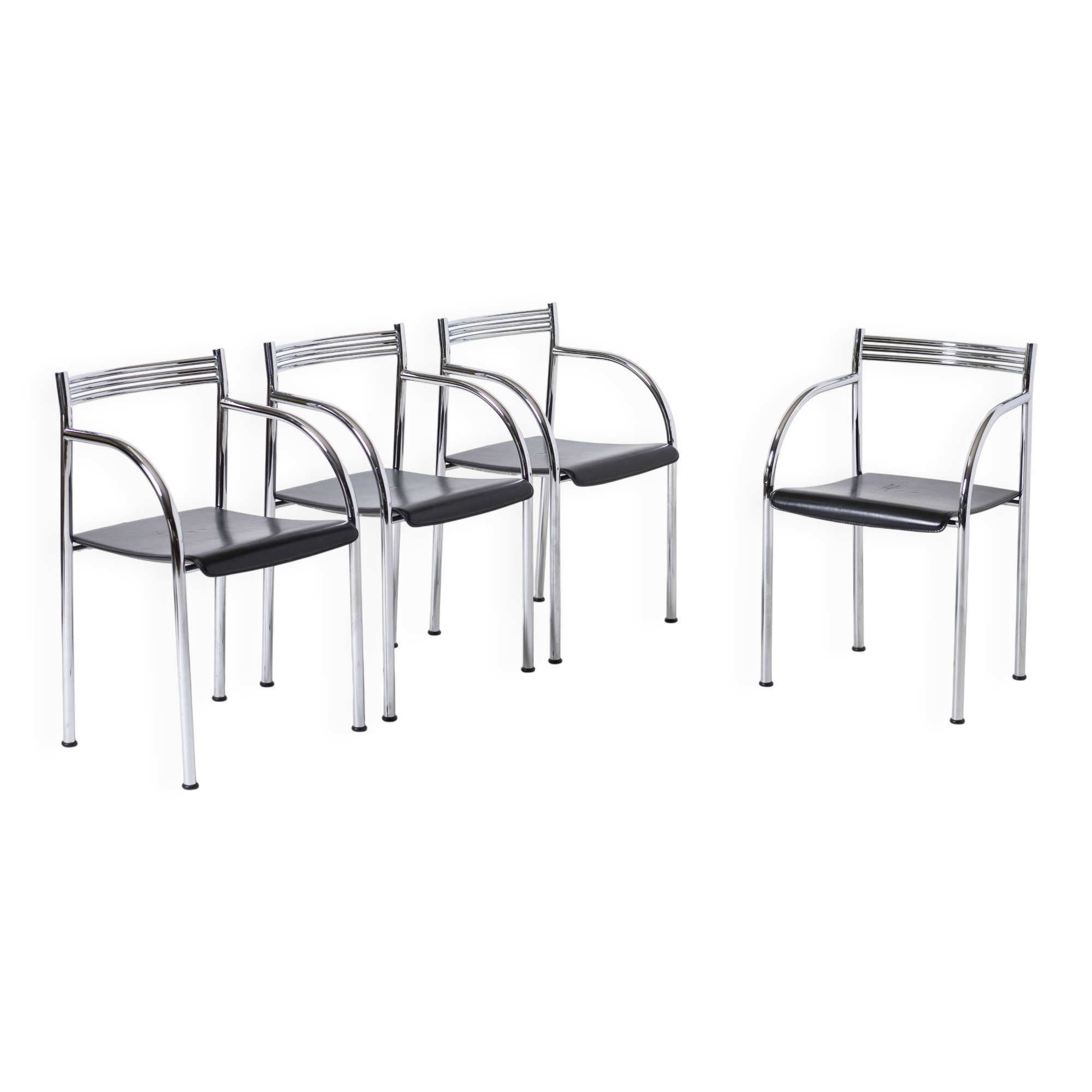 Set of 4 Francesca Spanish dining chairs by Philippe Starck for Baleri