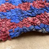 Colorful Boucherouite Moroccan rug - 98 x 230 cm