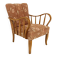Scandinavian elm armchair, Swedish Modern, Sweden, 1940