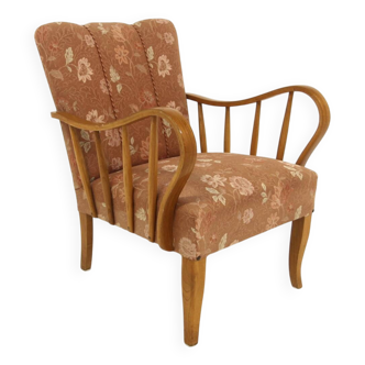 Fauteuil scandinave en orme, Swedish Modern, Suède, 1940