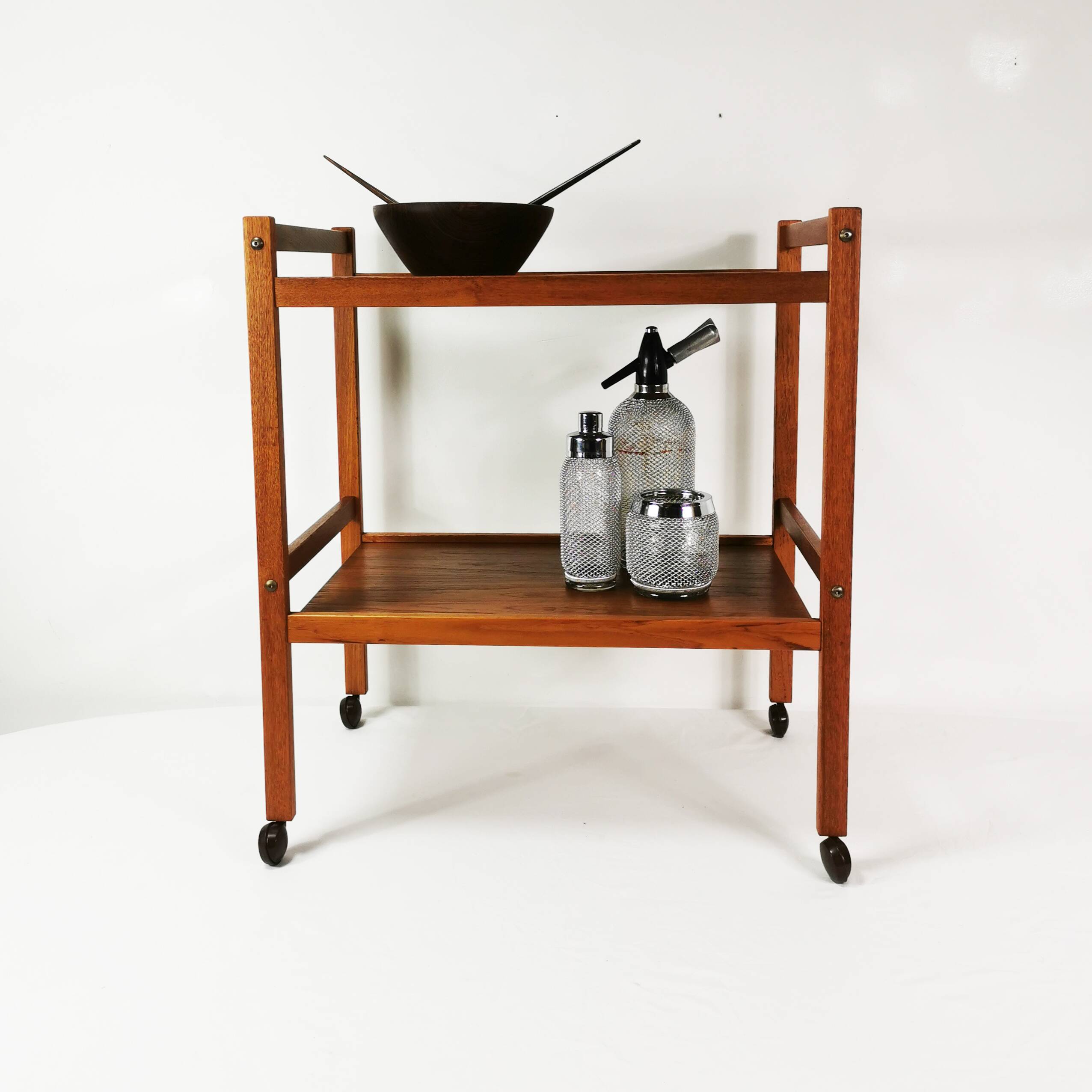 Mid century teak bar table, brdr.forbo, denmark, 1960s